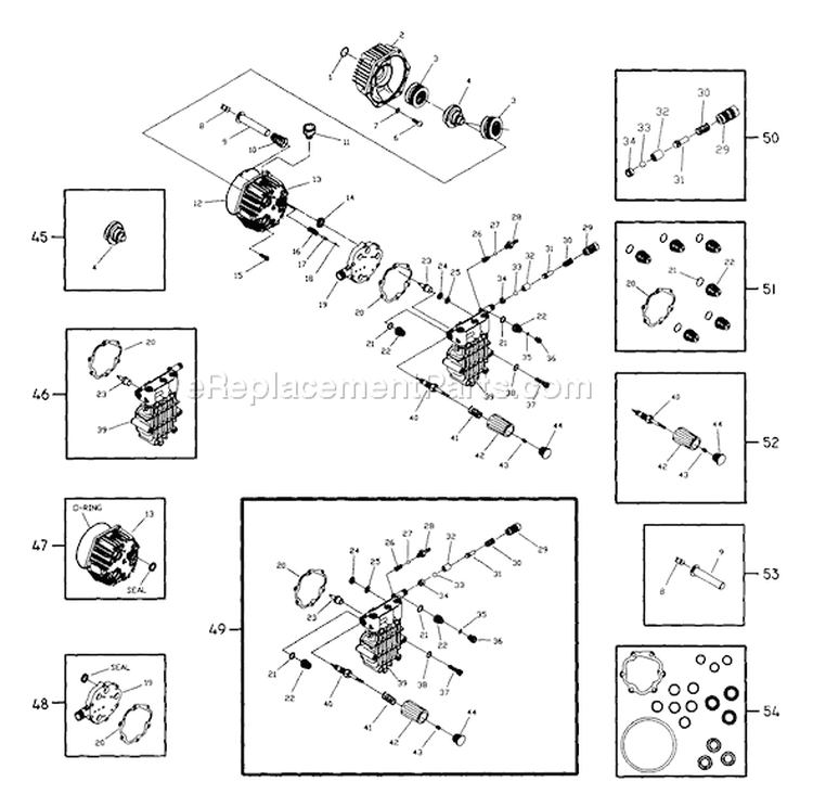 Page B Diagram and Parts List for 1040-2  Briggs and Stratton Pressure Washer